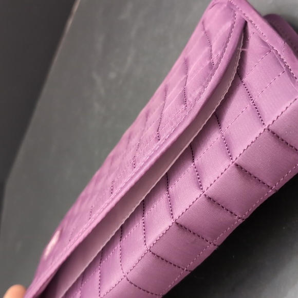 Lug Tango Purple Quilted Travel Wristlet Clutch. - Picture 4 of 11